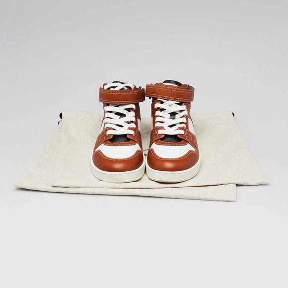 Hermes Multicolore Natural Leather Freestyle Sneakers Size 6.5/37 - Picture 1 of 6